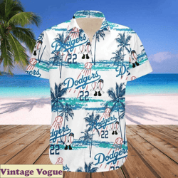 Aloha LA Dodgers Aloha Shirt Summer Gift For Friend