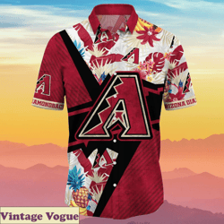 Arizona Diamondbacks Flower Aloha Shirt Pinapple Tropical Special Gift For Fans