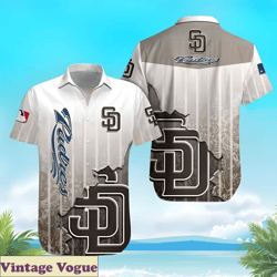 Cool Cracked San Diego Padres Aloha Shirt, Padres Aloha Shirt