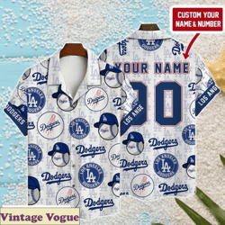 LA Dodgers Aloha Shirt Custom Summer Trendy