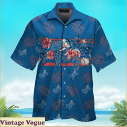Los Angeles Dodgers Flower Blue Aloha Shirt For Men Women, LA Dodgers Aloha Shirt