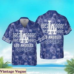 Los Angeles Dodgers Major League Baseball Aloha Shirt, LA Dodgers Aloha Shirt