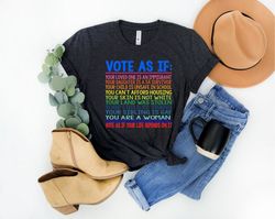 Vote As If Shirt, Register Tee, Election Shirt