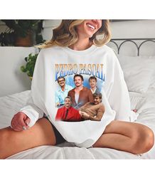 Pedro Pascal Vintage Graphic 90s Tshirt, Actor Homage Graphic T-shirt Unisex, Bootleg Retro 90s Fans Tee