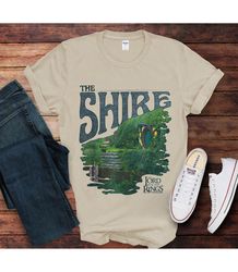 The Shire tshirt , Gift for Hobbit Lovers , Merch Tolkien Aragorn Frodo Baggins Elven Elrond