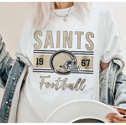 vintage new orleans football t-shirt, saints football t-shirt, new orleans football shirt