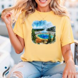 Colorful Landscape Tshirt, Mountain View Shirt as Thank You Gift, Shirt For Nature Lovers