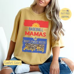 baseball mama shirt, salty baseball mama, sunflower seed