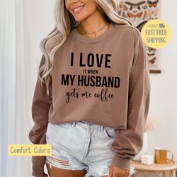 coffee lover t-shirt, i love my husband shirt, coffee and husband tshirt