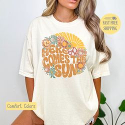 Here Comes The Sun, Cute Graphic Tee, Cute Graphic T-shirt