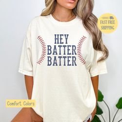 Hey Batter Batter Shirt, Baseball Mom Shirt, Baseball T-shirt