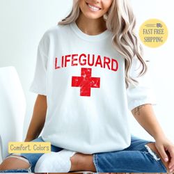 Lifeguard Tshirt, Lifeguard T-shirt, Cute Summer Tee Shirt