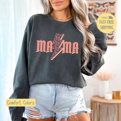 Mama T-shirt, Cute Mama Shirt, Leopard Print Tee Shirt