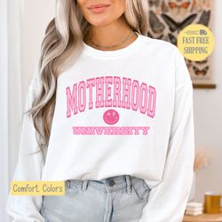 Motherhood T-shirt, Motherhood Shirt, Motherhood University Tshirt