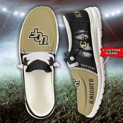 UCF Knights Loafer Shoes, Customize Your Name UCF Knights Loafer Shoes For Men Women, NCAA Loafer Shoes