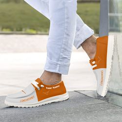 Texas Longhorns Loafer Shoes, Customize Your Name Texas Longhorns Loafer Shoes For Men Women, NCAA Loafer Shoes