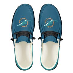 Miami Dolphins Loafer Shoes, Customize Your Name Miami Dolphins Loafer Shoes For Men Women, NFL Loafer Shoes