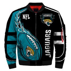 Jacksonville Jaguars Bomber Jackets Football Custom Name, Jacksonville Jaguars NFL Bomber Jackets, NFL Bomber Jackets