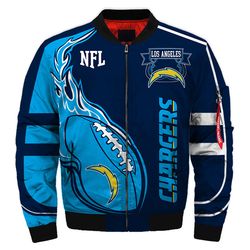 Los Angeles Chargers Bomber Jackets Football Custom Name, Los Angeles Chargers NFL Bomber Jackets, NFL Bomber Jackets