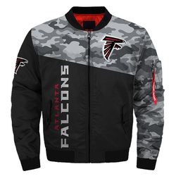 Atlanta Falcons Military Bomber Jackets Custom Name, Atlanta Falcons NFL Bomber Jackets, NFL Bomber Jackets