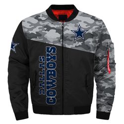 Dallas Cowboys Military Bomber Jackets Custom Name, Dallas Cowboys NFL Bomber Jackets, NFL Bomber Jackets