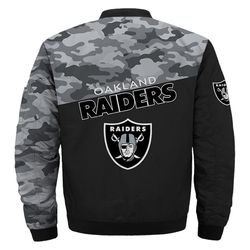 Las Vegas Raiders Military Bomber Jackets Custom Name, Las Vegas Raiders NFL Bomber Jackets, NFL Bomber Jackets