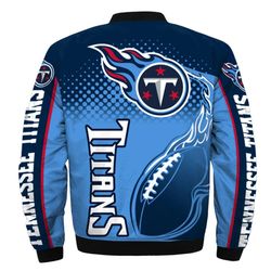 Tennessee Titans Helmet Bomber Jackets Custom Name, Tennessee Titans NFL Bomber Jackets, NFL Bomber Jackets