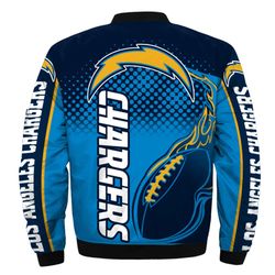 Los Angeles Chargers Helmet Bomber Jackets Custom Name, Los Angeles Chargers NFL Bomber Jackets, NFL Bomber Jackets