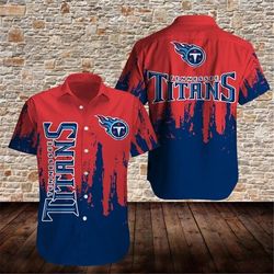 Tennessee Titans Hawaiian Shirt Graffiti, Personalized NFL Tennessee Titans Hawaiian Shirt