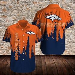 Denver Broncos Hawaiian Shirt Graffiti, Personalized NFL Denver Broncos Hawaiian Shirt