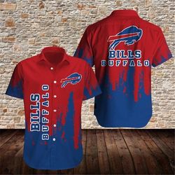 Buffalo Bills Hawaiian Shirt Graffiti, Personalized NFL Buffalo Bills Hawaiian Shirt