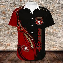 San Francisco 49ers Hawaiian Shirt Rugby, Personalized NFL San Francisco 49ers Hawaiian Shirt