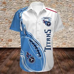 Tennessee Titans Hawaiian Shirt Rugby, Personalized NFL Tennessee Titans Hawaiian Shirt