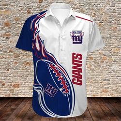New York Giants Hawaiian Shirt Rugby, Personalized NFL New York Giants Hawaiian Shirt