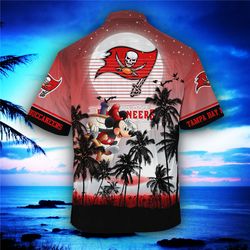 Tampa Bay Buccaneers Hawaiian Shirt Hawaii Night Sky, Personalized NFL Tampa Bay Buccaneers Hawaiian Shirt