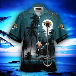 Jacksonville Jaguars Hawaiian Shirt Hawaii Night Sky, Personalized NFL Jacksonville Jaguars Hawaiian Shirt