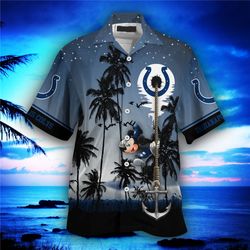 Indianapolis Colts Hawaiian Shirt Hawaii Night Sky, Personalized NFL Indianapolis Colts Hawaiian Shirt