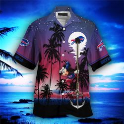 Buffalo Bills Hawaiian Shirt Hawaii Night Sky, Personalized NFL Buffalo Bills Hawaiian Shirt