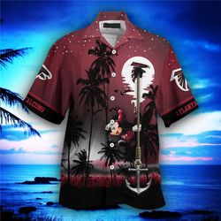 Atlanta Falcons Hawaiian Shirt Hawaii Night Sky, Personalized NFL Atlanta Falcons Hawaiian Shirt