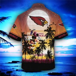 Arizona Cardinals Hawaiian Shirt Hawaii Night Sky, Personalized NFL Arizona Cardinals Hawaiian Shirt