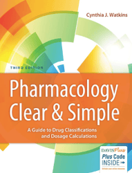Test Bank for Pharmacology Clear and Simple A Guide to Drug 3rd Edition by Cynthia J Watkins PDF | Instant Download