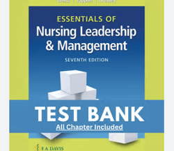 Test Bank for Essentials of Nursing Leadership and Management, 7th Edition Weiss PDF | Instant Download | Full Test Bank