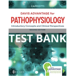 Test Bank For Davis Advantage for Pathophysiology Introductory Concepts and Clinical Perspectives 2nd Edition Theresa