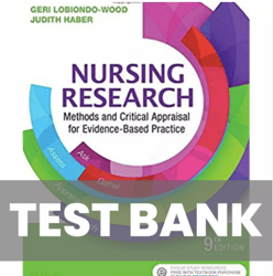 Nursing Research Methods and Critical Appraisal 9th Edition Test Bank