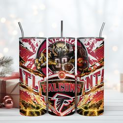 Atlanta Falcons, Football Mascot 20Oz Tumbler Design, Wrap Design