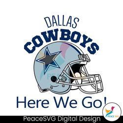Dallas Cowboys Helmet Here We Go SVG Download