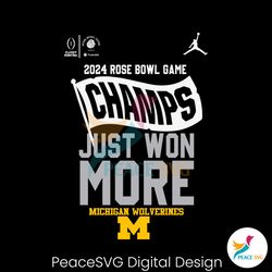 Rose Bowl Champs Just Won More Michigan SVG