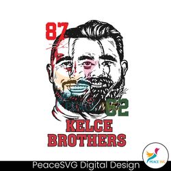 Jason Kelce And Travis Kelce NFL Players SVG