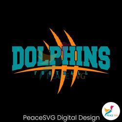 Scratch Dolphins Football Svg Digital Download