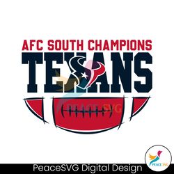 Texans Football AFC South Champions SVG
